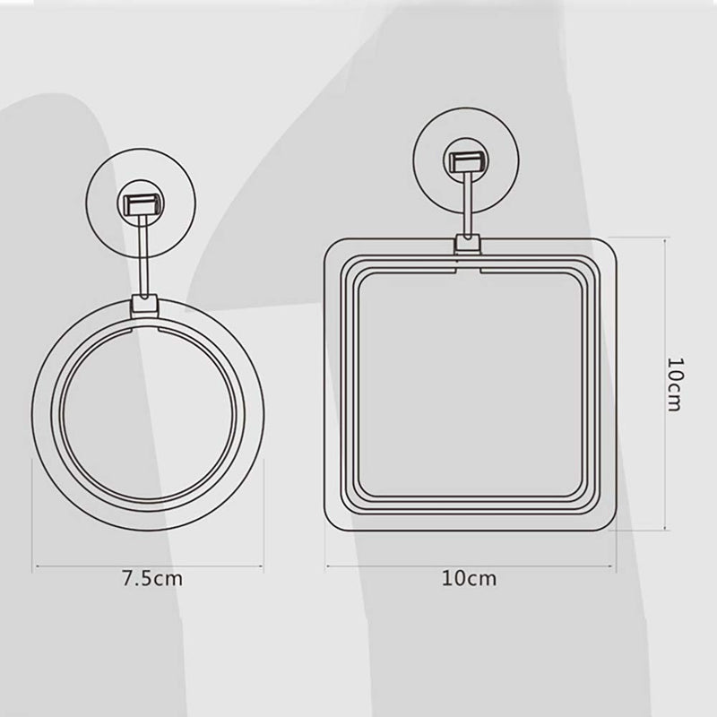 NEWCOMDIGI Fish Feeding Ring, Fish Safe Floating Food Feeder Circle Black, with Suction Cup Easy to Install Aquarium, Square and Round Shape 2 Pcs Feeder Station for Guppy, Betta, Goldfish - PawsPlanet Australia