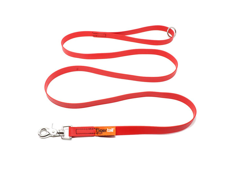 [Australia] - Tiger Tail Urban Nomad Dog Leash - Lightweight, Waterproof, and Odor Proof Dog Leash 6 ft Red 