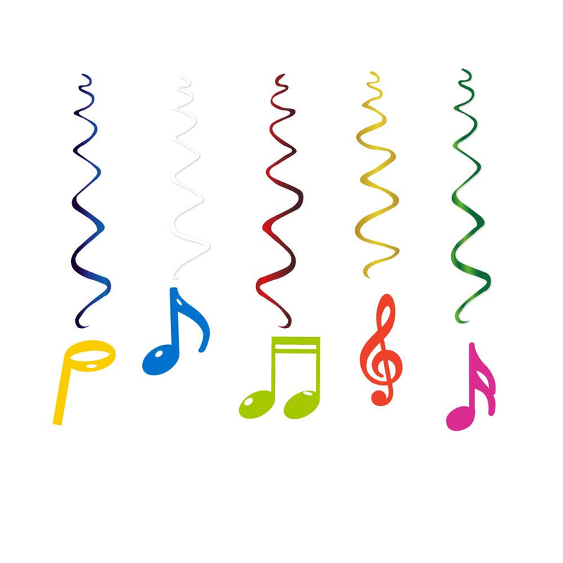 CC HOME Music Hanging Swirl Decoration Music Ceiling Streamer Decoration for Kids Boys Girls Birthday Party,Baby Shower (30Pack) - PawsPlanet Australia