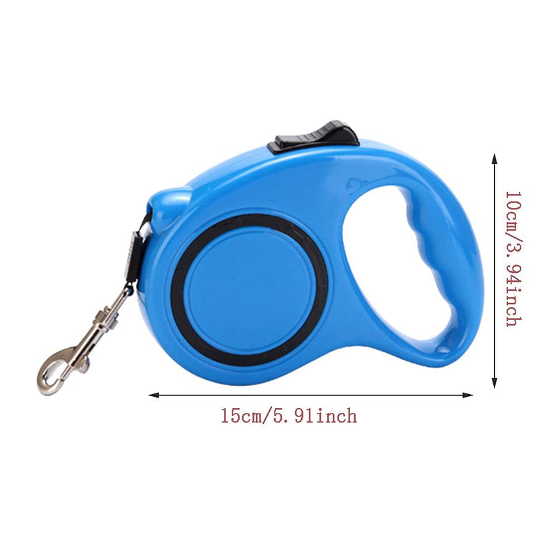 Dog leash, blue retractable dog leash, retractable dog leash, nylon retractable dog leash, retractable mystery dog leash, suitable for medium and large pets - PawsPlanet Australia