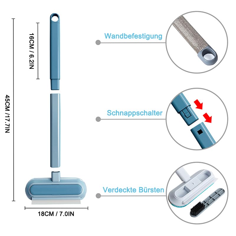 GIBZ Double Use Pet Hair Remover Brush Lint Brush Cat Hair Removable and Reusable Multi-Purpose Cleaning Brush for Removing Dog Cat Hair Multifunctional Multifunctional Cleaning Brush - PawsPlanet Australia