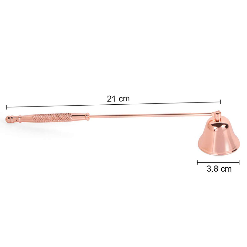 Harapu Candle Snuffer, Candlesnuffers Wick Snuffer Candle Accessory with Long Handle for Putting Out Extinguish Candle Wicks Flame Safely (Rose Gold) - PawsPlanet Australia