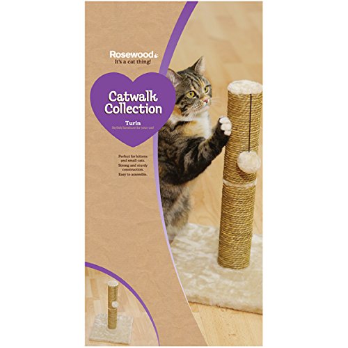 Rosewood Turin Cat Scratcher/Post, tan - PawsPlanet Australia