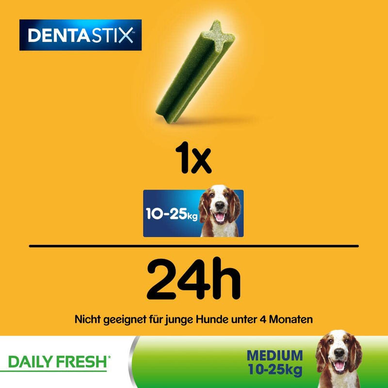 Pedigree Dentastix - Fresh Daily Dental Chews Medium Dog, 112 Sticks - 2.88 kg megapack (4 x 28 Sticks) - PawsPlanet Australia