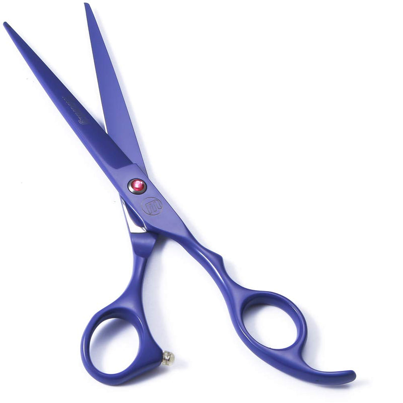 Moontay Grooming Scissors Dog Scissors Professional Dog Grooming Scissors Set Dog Scissors Pet Grooming Scissors with Curved/Straight/Chunker/Thinning Scissors Purple Purple - PawsPlanet Australia