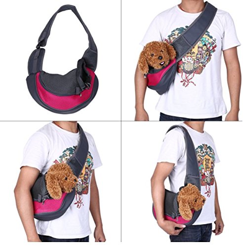 BENWEI Classics Breathable Dog Front Carrying Bags Mesh Comfortable Travel Tote Shoulder Bag For Puppy Cat Small Pets Slings Backpack Carriers - PawsPlanet Australia