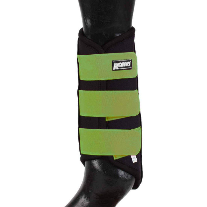 Weatherbeeta Roma Neoprene Brushing Boot Cob Black Blue - PawsPlanet Australia