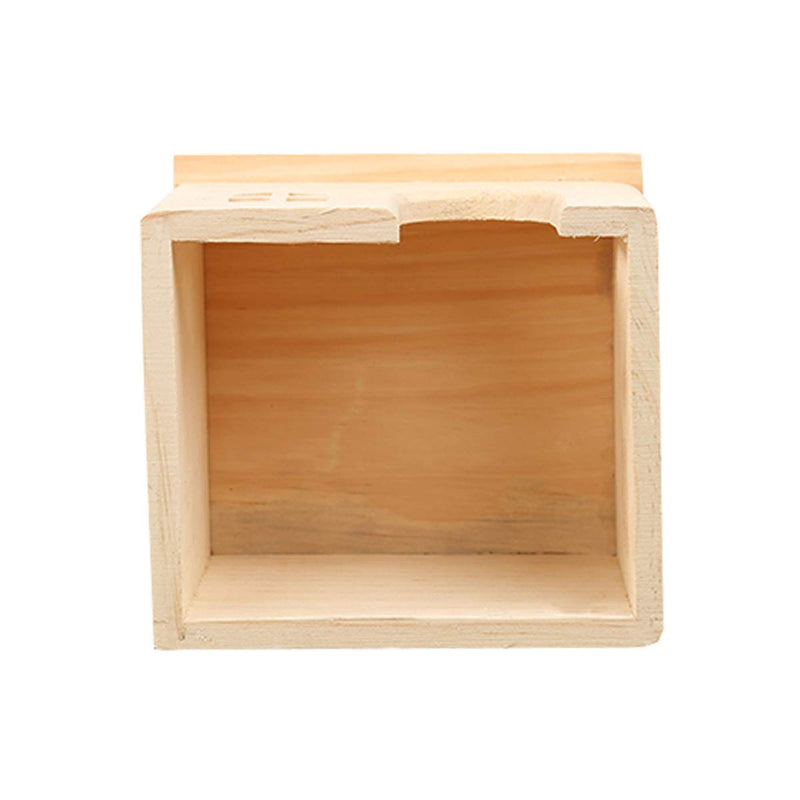 [Australia] - Hamster Wooden House Small Animals Hideout Home for Rat Mice Gerbil Mouse Rabbit Cage Play Hut S 