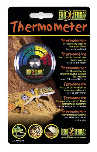 Exo Terra Dial Thermometer Blacks &amp; Grays - PawsPlanet Australia
