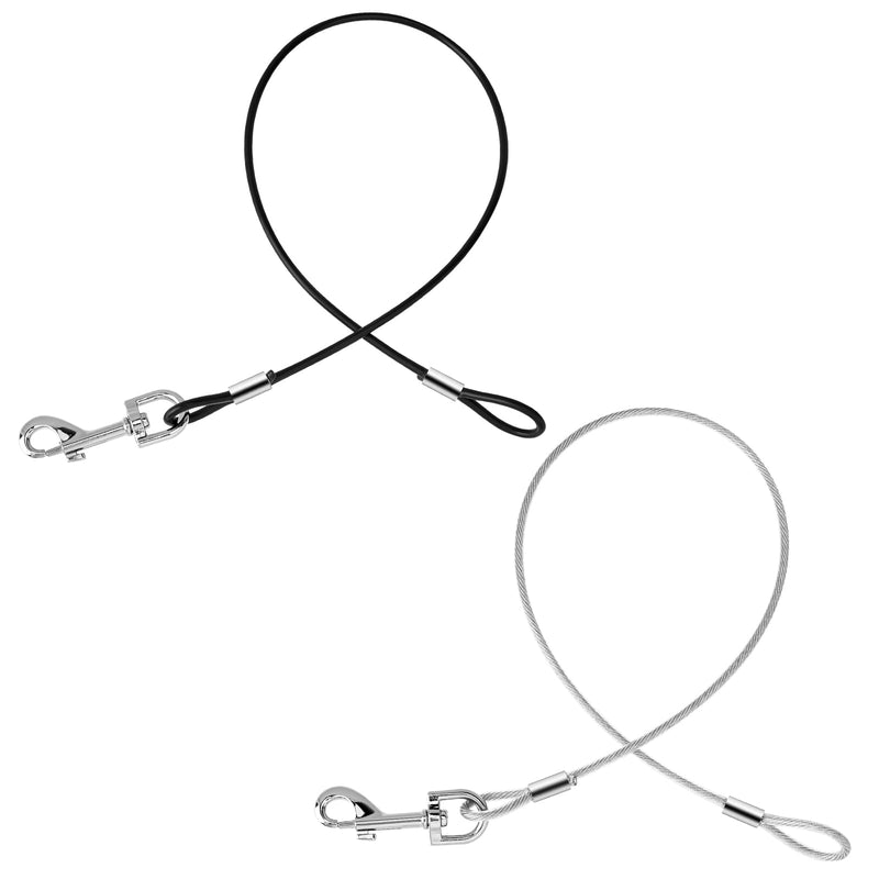 2 Pack Chew Proof Dog Leash Extension Rope, 24" Short Dog Leash Extender for Training, Non Chewable Dog Leash Extender Suitable for Small Medium Large Dogs - PawsPlanet Australia