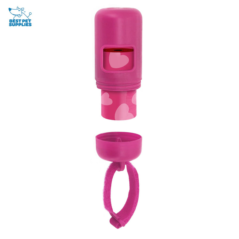 Best Pet Supplies Dog Poop Bags for Waste Refuse Cleanup, Doggy Roll Replacements for Outdoor Puppy Walking and Travel, Leak Proof and Tear Resistant, Thick Plastic (30 Bags) 1Fuchsia - PawsPlanet Australia