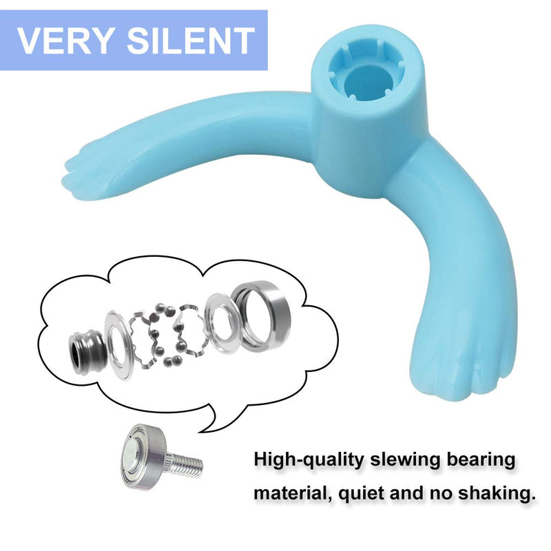 WishLotus Hamster Flying Saucer, Hamster Running Wheel Transparent Plastic Exercise Running Spinner Sports Wheel For Small Pet Like Hamster, Guinea Pig, Gerbils, Chinchillas (Blue) Blue - PawsPlanet Australia