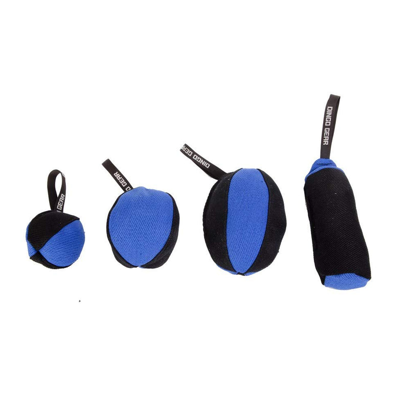 DINGO GEAR Dog Tug Ball Ø 16 cm Bite Training IGP K9 Fun Blue S02792 - PawsPlanet Australia
