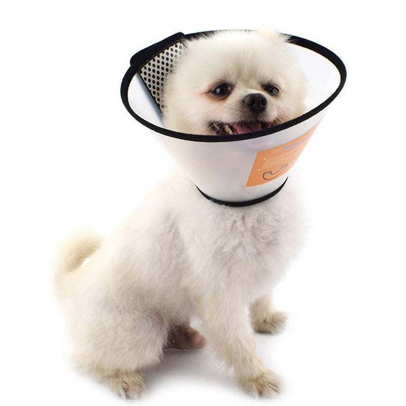 SenPuSi Neck Collar for Pets, Pets Plastic Elizabethan Collar Protective Collar Cone Collars Made of Plastic Special Protection for Cats, Small Dogs and Rabbits (Size 7 (15-18 cm)) - PawsPlanet Australia