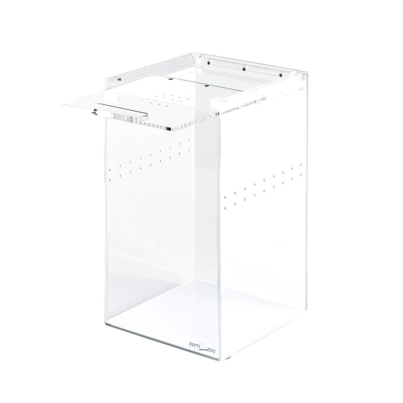 REPTI ZOO Magnetic Acrylic Case, 6x6x9 Inch Enclosure Reptile Breeding Box Terrarium Cage Tank for Tarantula Scorpion Sling Isopods Lizards Roach Invertebrates Insect Mantis - PawsPlanet Australia