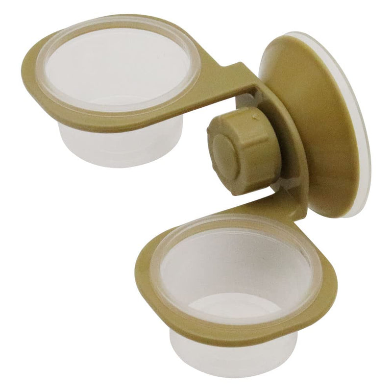 2 Pack Reptile Feeder Gecko Lizard Feeding Cup with Suction Cup, Reptile Food Water Feeder Dish with 6 pcs Cups for Geckos,Chameleon Lizard Double - PawsPlanet Australia