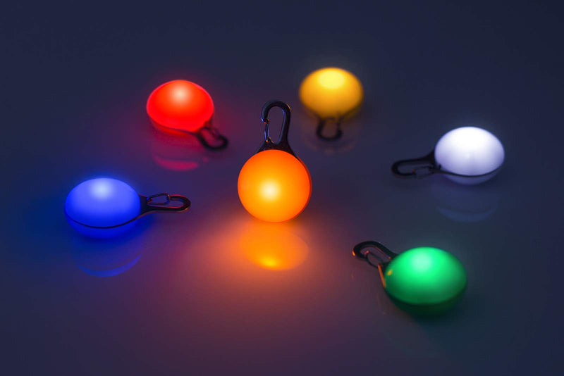 LED light pendant including battery for dogs, cats, pets etc. Light collar LED dog collar in YELLOW NEW/brand PRECORN one size light pendant yellow - PawsPlanet Australia