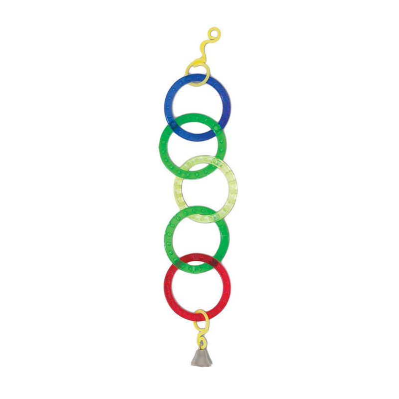 [Australia] - JW Pet Company Activitoy Olympia Rings Small Bird Toy, Colors Vary 