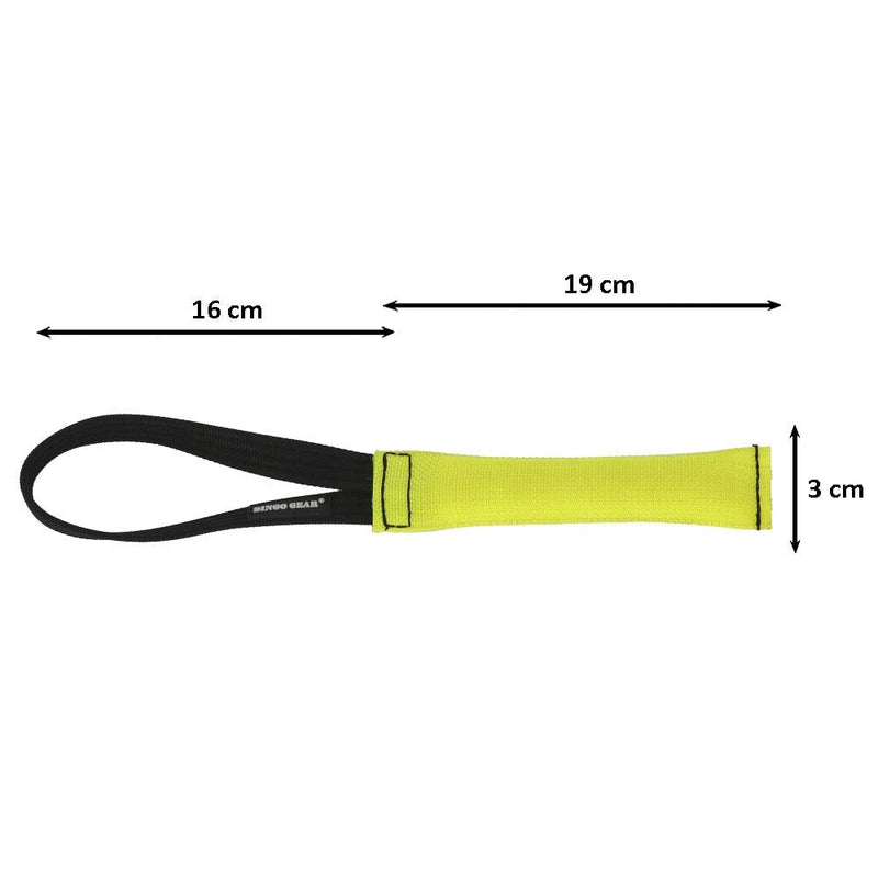 DINGO GEAR Firehose Bite Tug Strong Dog Toy, Yellow, 0.058 kg - PawsPlanet Australia