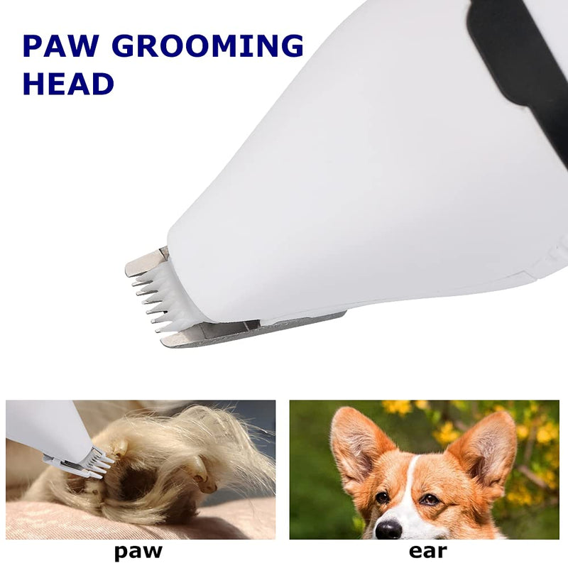 Dog Clippers, 3 in 1 Dog Grooming Kit Low Noise Dog Nail Clippers Cordless Dog Nail Grinder, Dog Grooming Clippers Grooming Supplies Also for Cats Pets, Dog Hair Clippers, Dog Nail Trimmers, WILBUR.P - PawsPlanet Australia