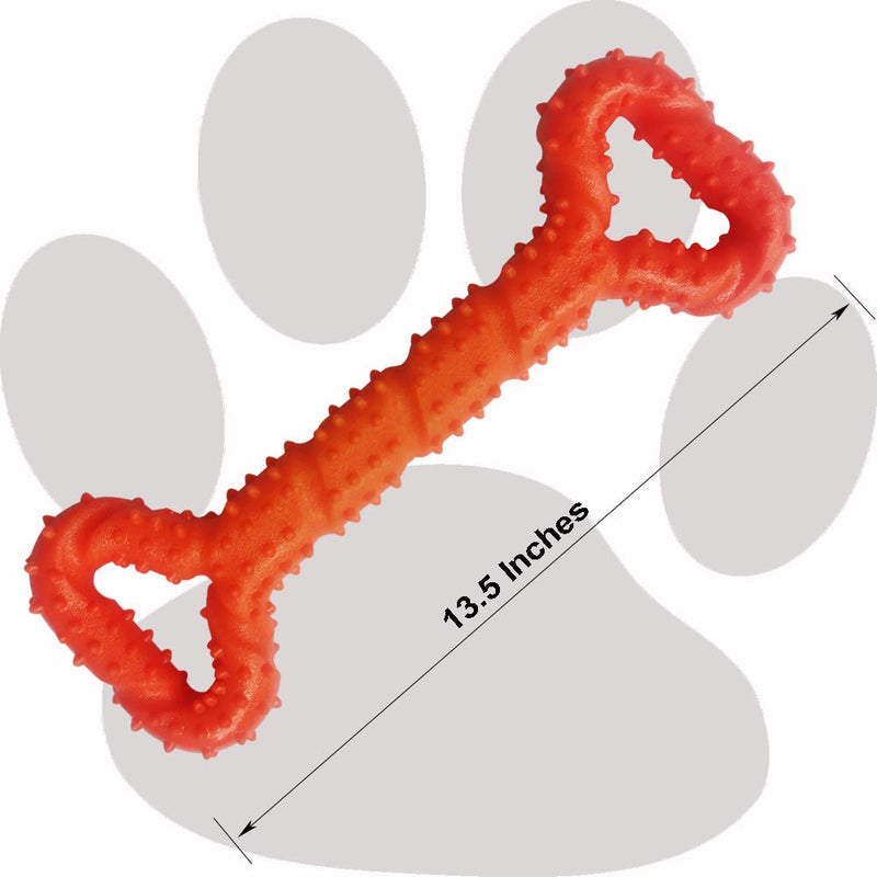 Auoinge Dog Chew toys for Aggressive Chewers, Strong Dog toys Indestructible for Boredom TPR Dog Teeth Cleaning Toys for Medium Large Dogs 13 Inches - PawsPlanet Australia