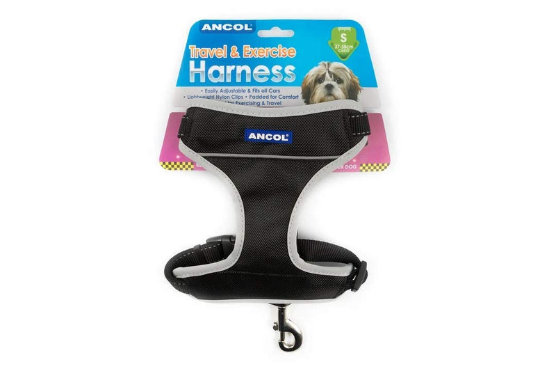 Ancol Travel Dog Harness Black XL 68-116cm 1 - PawsPlanet Australia