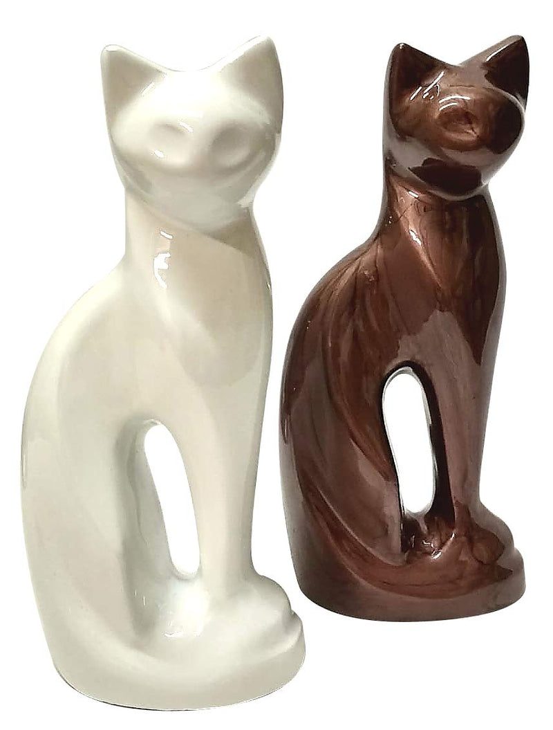 Pet Urn, Cat Figurine Memorial, Cremation Urn for Ashes,White Cat Shape Cremation Urns White - PawsPlanet Australia