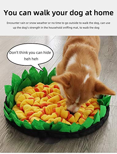 Juzhiya Pet Snuffle Mat, Dog Feeding Mat, Slow Food Mat for Small Dogs green-black - PawsPlanet Australia