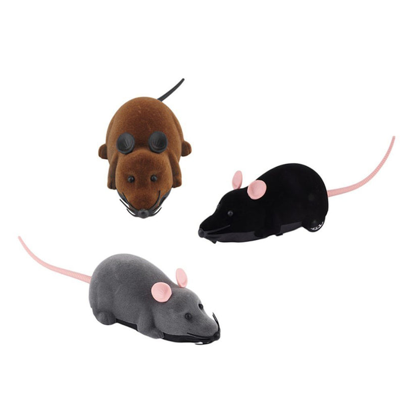 Gearmax Remote Control Toy Mouse Wireless Rat Creative Toy for Children Playing or Teasing Cat Dog (Grey) - PawsPlanet Australia