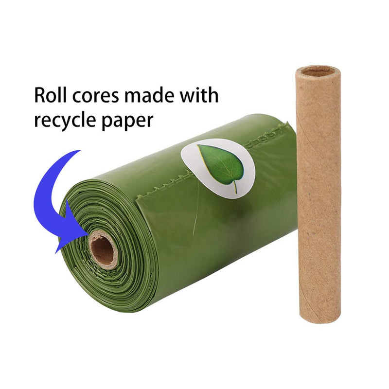 Dog Pet Poo Waste Liner Bags Eco Friendly Degradable Poop Bags with Clip Lead Dispenser Leak Proof - 10 Rolls/150 count - PawsPlanet Australia