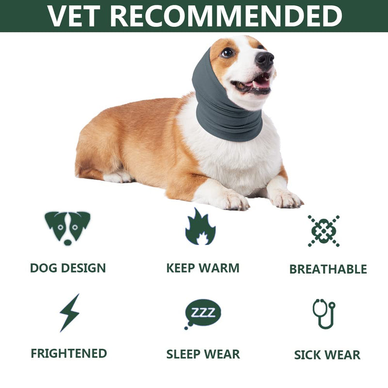 Anlitent Original Calming Dog Hoodies for Grooming and Anxiety Relief, Dog Ear Cover Warm Stretchy, Pet Dog Earmuff for Comfort for Thunder Winter Firework Noise Bathing (Small, Blue) Small - PawsPlanet Australia