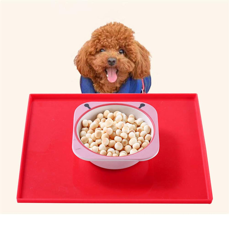 Silicone Mat Food Grade Pet Dog Thickening Increase Anti-skid Anti-overflow Multi-function Food Pocket - PawsPlanet Australia