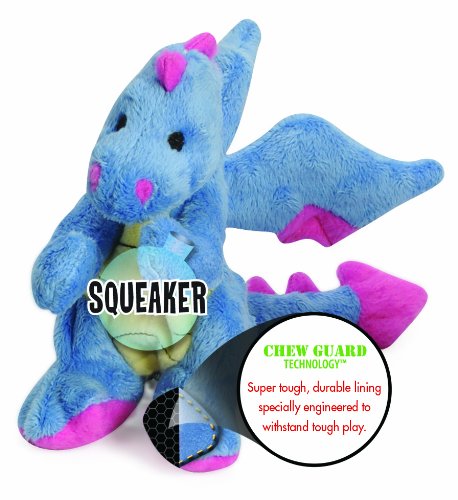 [Australia] - goDog Periwinkle Dragons Dog Toy Small Perwinkle 