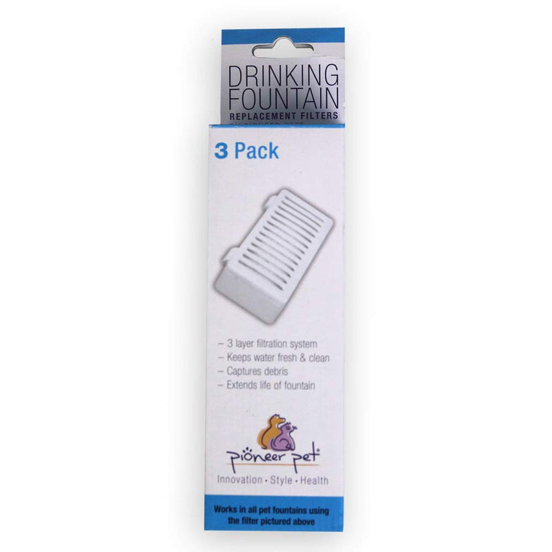 Pioneer Pet T-Shaped Filter for Food, Water & Serene Fountain, 3 count - PawsPlanet Australia
