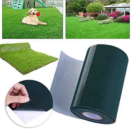 INMOZATA Artificial Grass Seaming Tape Self Adhesive Joining Turf Tape Jointing Fixing Synthetic Lawn Carpet Tape for Connecting Fake Grass Carpet (5m x 15cm (L x W)) 5m x 15cm (L x W) - PawsPlanet Australia