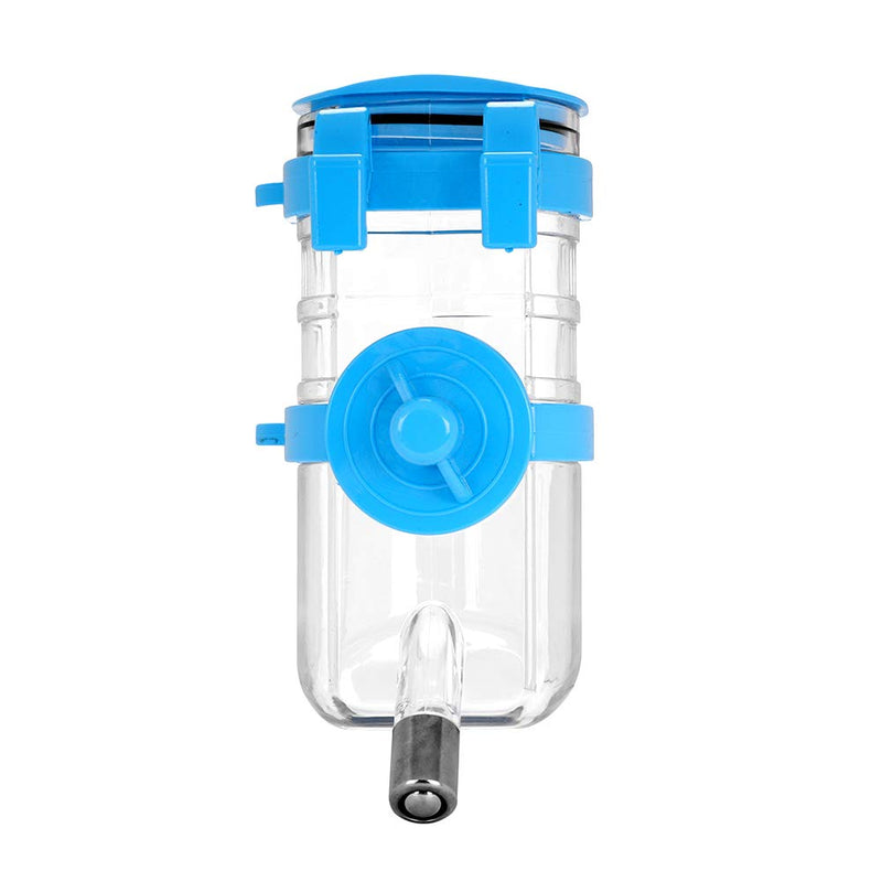 [Australia] - ITODA Hanging No Drip Pet Water Bottles Drinking Top-Fill Feeder Healthy Dispenser with Hook Automatic Puppy Dog Small Animal Cage Water Feed Blue 