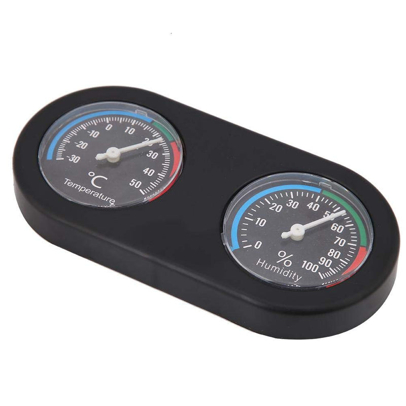 Dual Dial Reptile Thermometer Hygrometer Pet Rearing Box Mini Round Shape Gauge for Reptile Tank lizard Tortoise Spider - PawsPlanet Australia