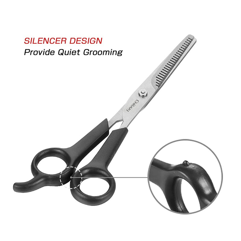 Professional Pets Grooming Scissors Set Stainless Steel Dog Eye scissors Thinning Shears for Dogs and Cats, Home pet grooming Tool kit 1.6371 Eye Scissors + 6373 Thinning Scissors - PawsPlanet Australia