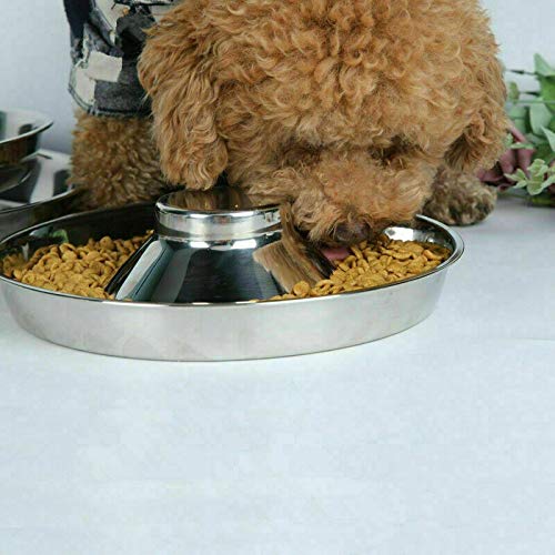 [Australia] - King International Stainless Steel Dog Bowl 3 Puppy Litter Food Feeding Weaning|SilverStainless Dog Bowl Dish| Set of 3 Pieces | 29 cm - for Small/Medium/Large Dogs, Pets Feeder Bowl and Water Bowl 