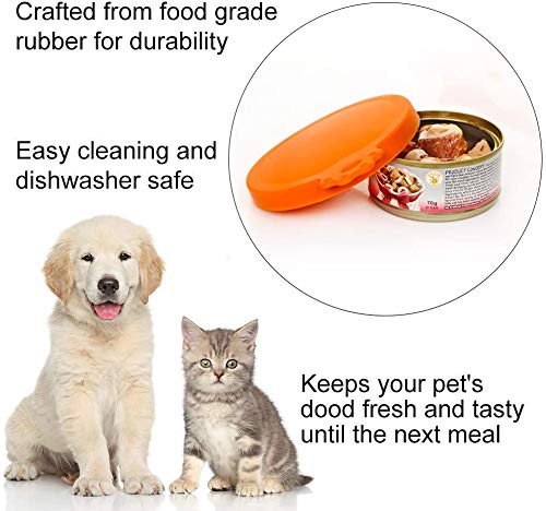 Can Covers 3 Pack Pet Can Cover Grade Silicone Standard Size Blue Green and Pink Food for Dog Cat Can Food - PawsPlanet Australia