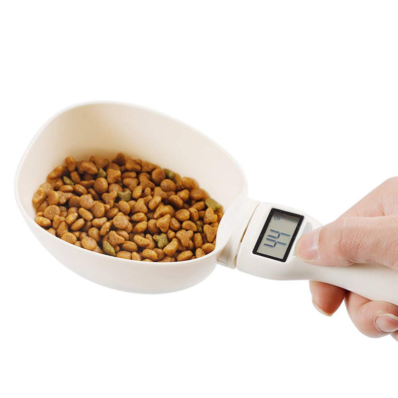 JFEI 800G Pet Food Scale Cup for Dog Cat Feeding Bowl Kitchen Scale Spoon Measuring Scoop Cup Portable with Led Display - PawsPlanet Australia