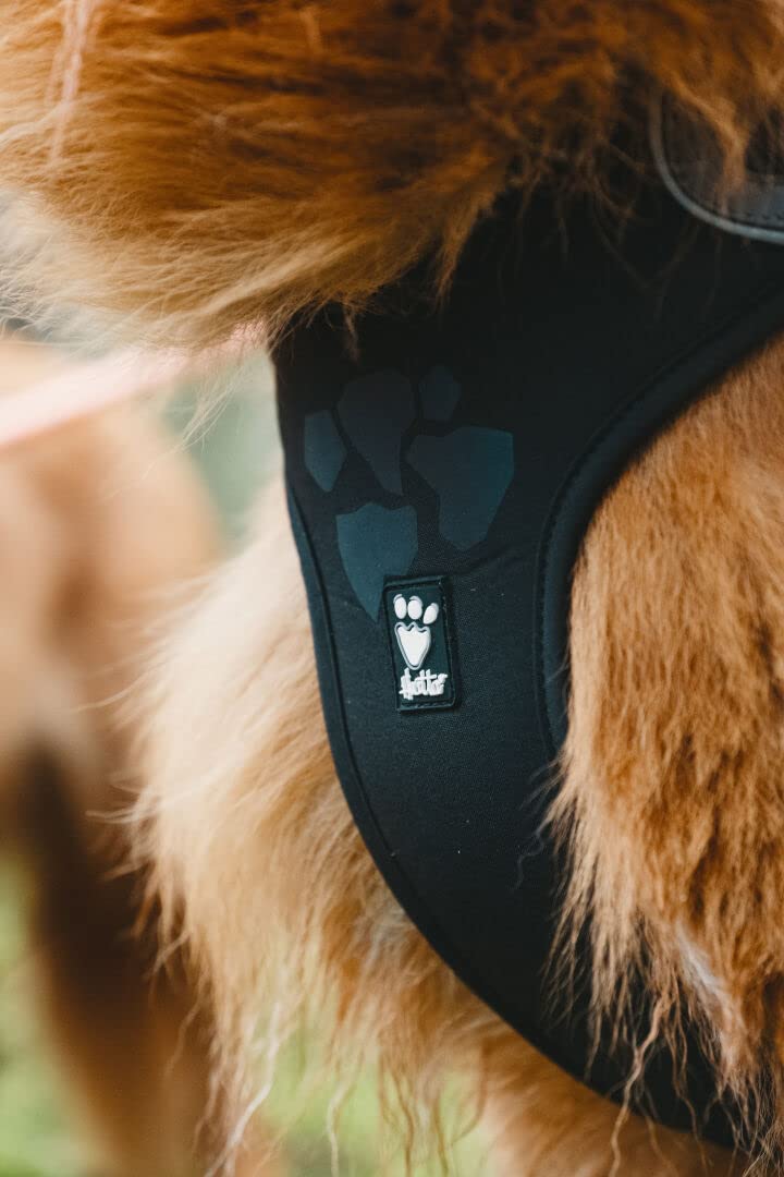Hurtta Weekend Warrior Dog Harness, Chest Harness for Dogs, Black 45-60 cm Multi 18-24 in - PawsPlanet Australia