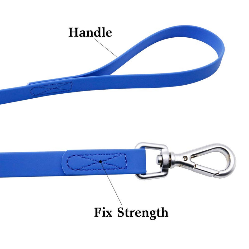 Waterproof Dog Training Leash 50FT 30FT 15FT 10FT 5FT Heavy Duty Recall Long Lead for Large Medium Small Dogs Blue - PawsPlanet Australia