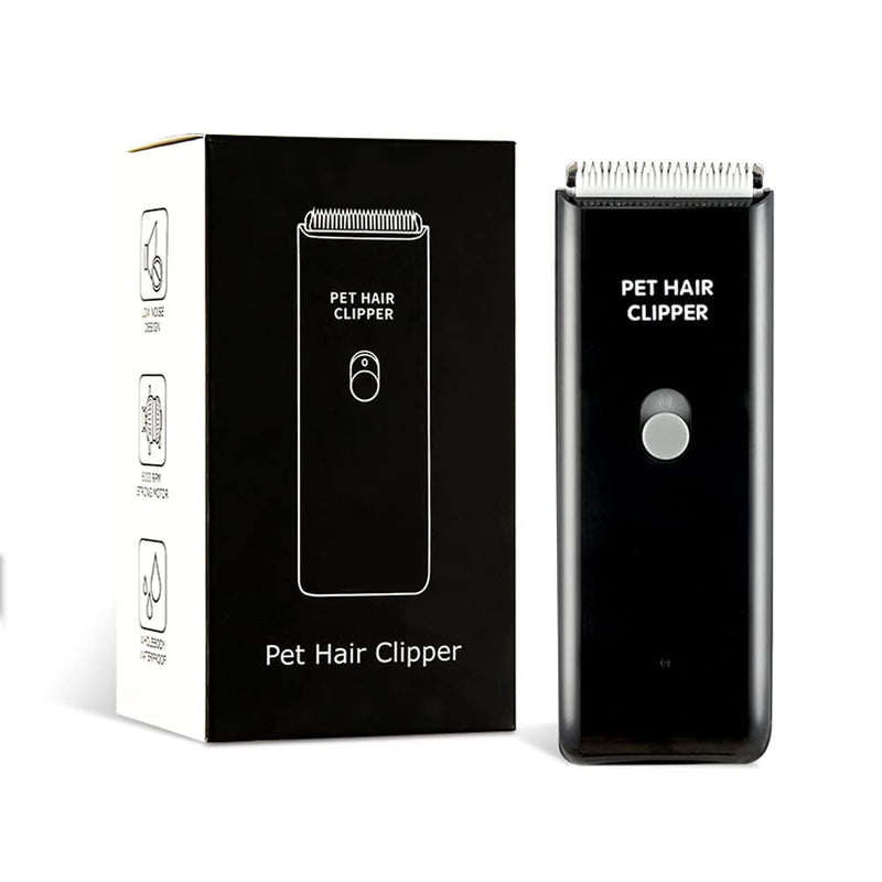 Favrison Dog Grooming Clippers Professional Cat Clippers for Thick Hair Pet Hair Clipper Rechargeable & Waterproof Electronic Shaver for Dogs Cats Rabbits/Black Black - PawsPlanet Australia