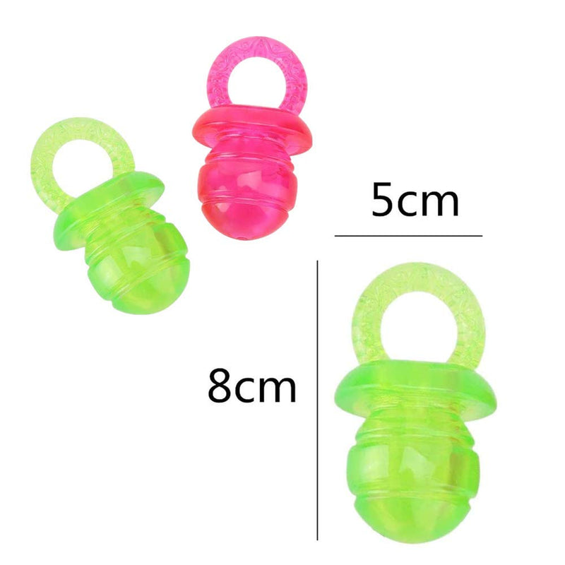 Dog Pacifiers, 4 Pcs Dog Chew Toys Puppy Pacifier Natural Rubber Clean Teeth Tools Molar Chewing Training Toys for Pet Puppy Dogs - PawsPlanet Australia