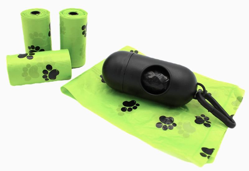 Dog poop bags biodegradable 315 pieces with dispenser - poop bags for dogs - tear-resistant - bag dispenser with leash clip - dog accessories - with scent - 21 rolls - PawsPlanet Australia