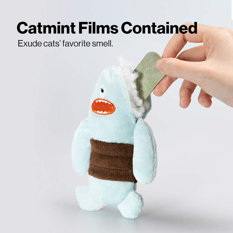 [Australia] - pidan Catnip Cat Toys for Indoor Cats Toy Kicker Interactive Toys Little Monsters Fluffy 