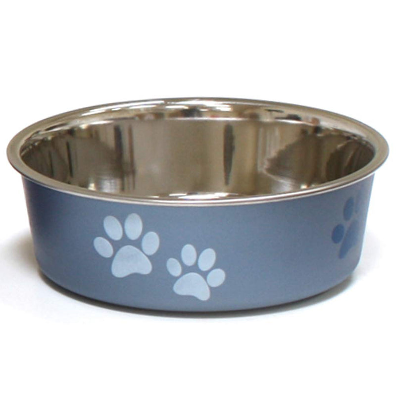 Croci Roxy Satin Steel Bowl, 450 ml x 14 cm - PawsPlanet Australia