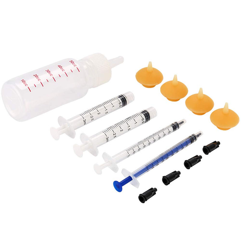 Xuanda Mini Pet Feeding Bottle and Syringes with Nipples for Small Cat Dog Animals (Model 4) - PawsPlanet Australia