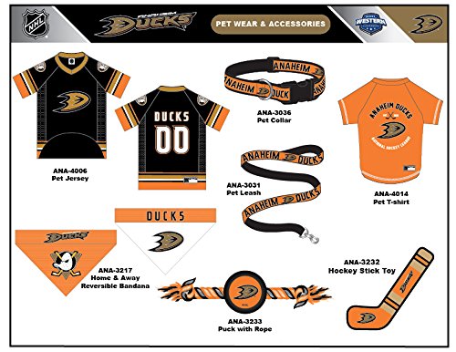 [Australia] - BEST DOG PET TOY & SUPER REWARD for the FURRY FOUR-LEGGED NHL HOCKEY FAN! Select from A NHL Hockey Stick Pet TOY, NHL Rubber Puck Toy Hockey Puck Toy Anaheim Ducks 
